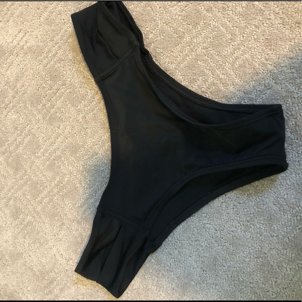 Black bikini bottoms